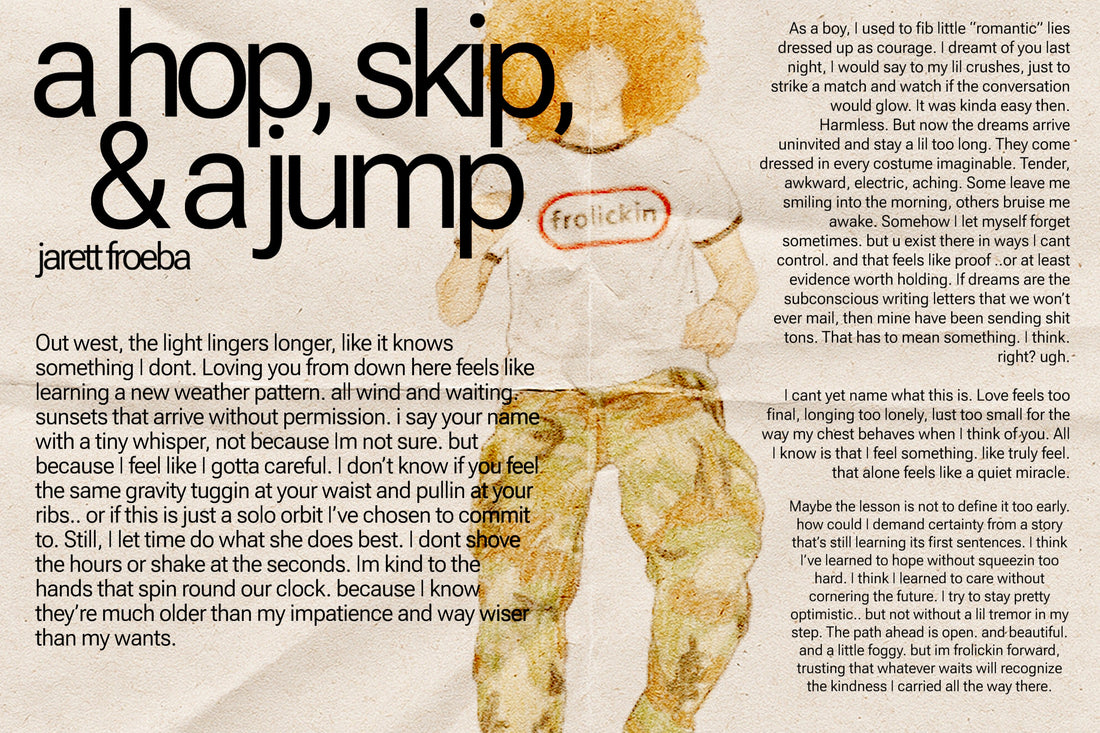 a hop, skip, & a jump.