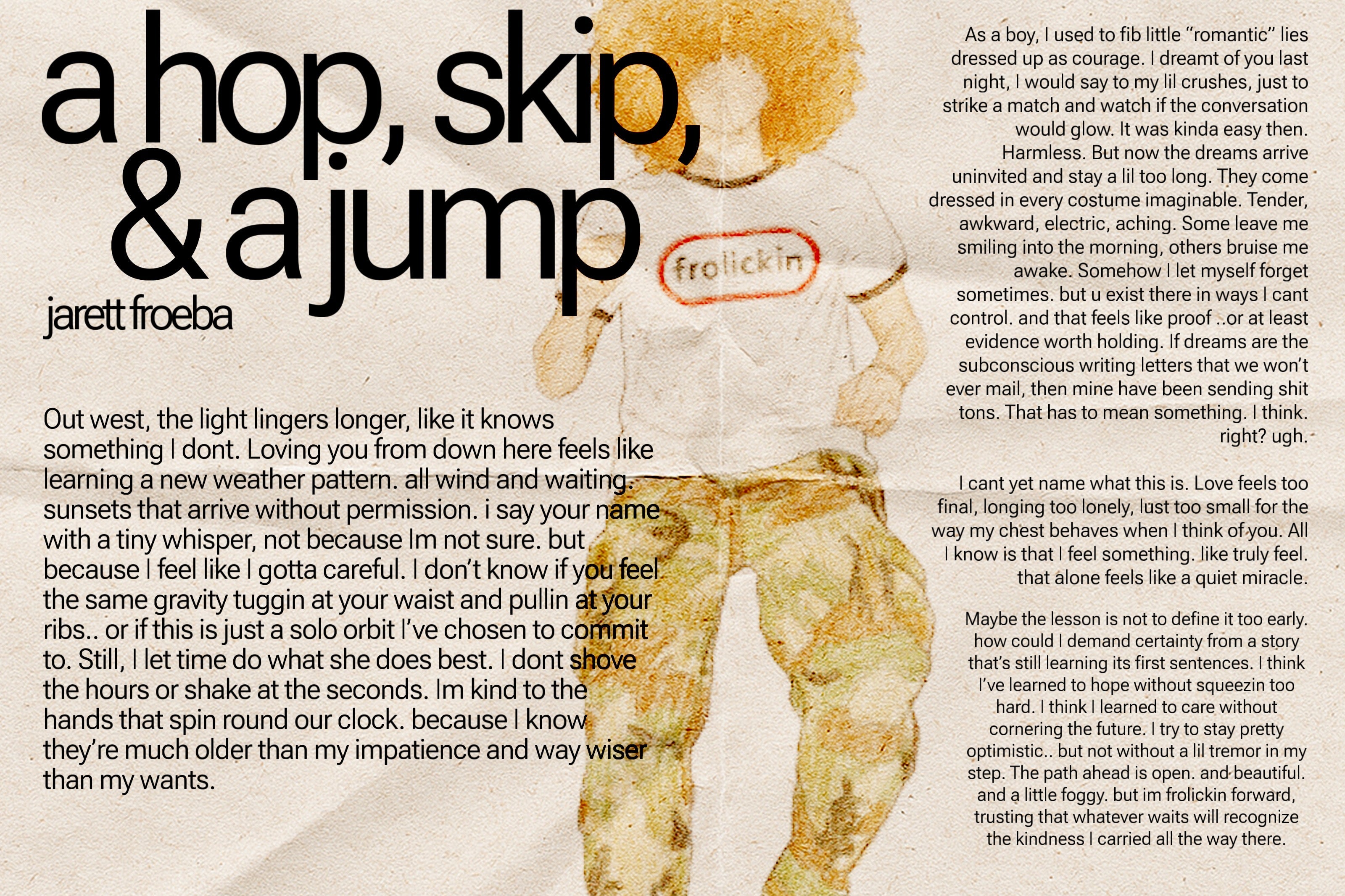 a hop, skip, & a jump.