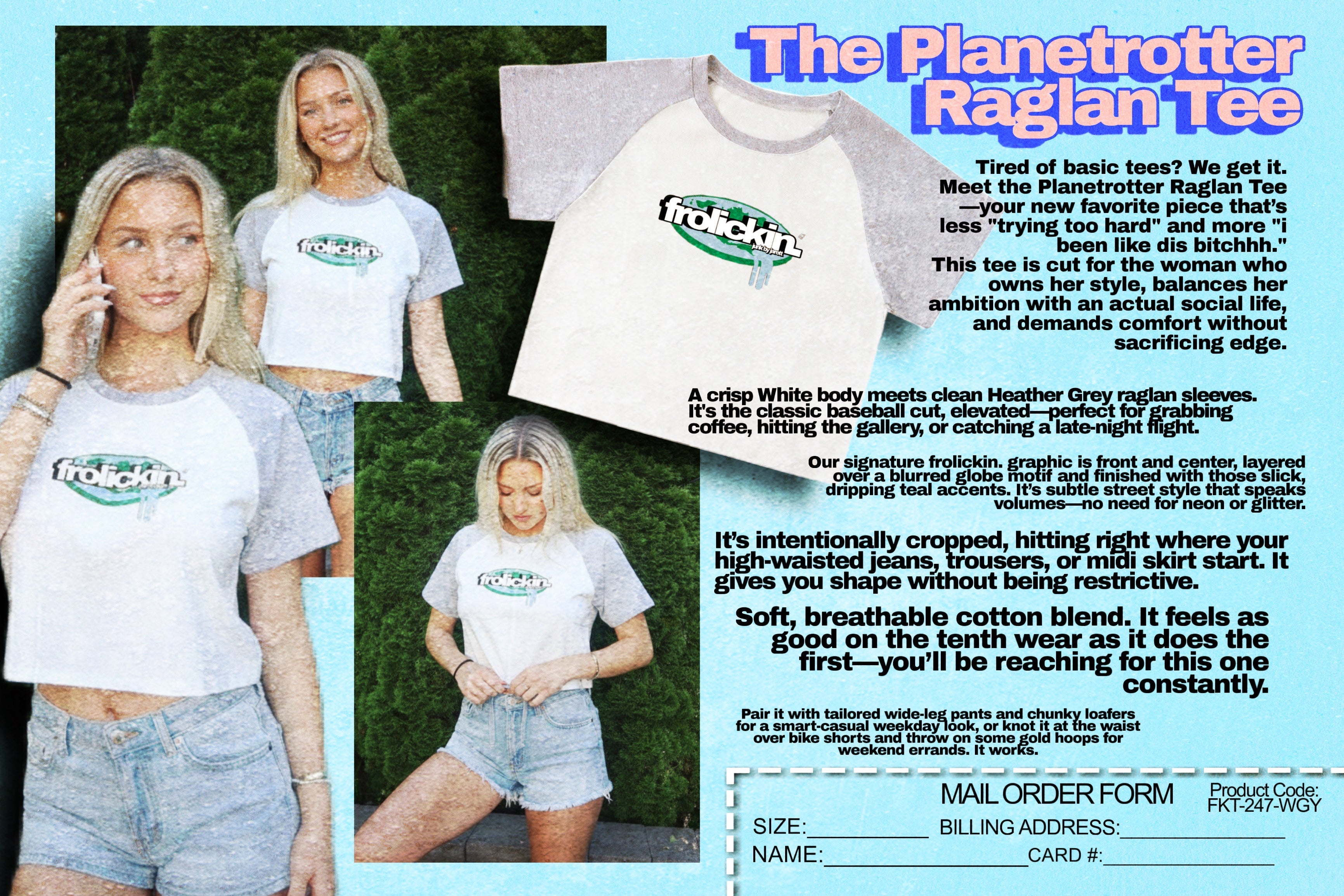 issue no. 15 — The Planetrotter Raglan Tee