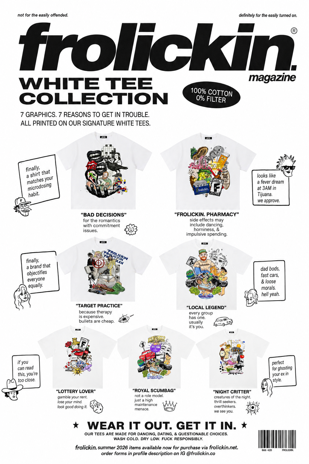 white tee collection