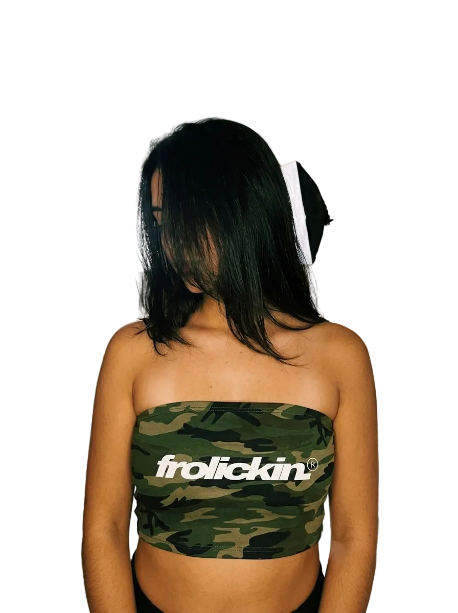 army camo tube top