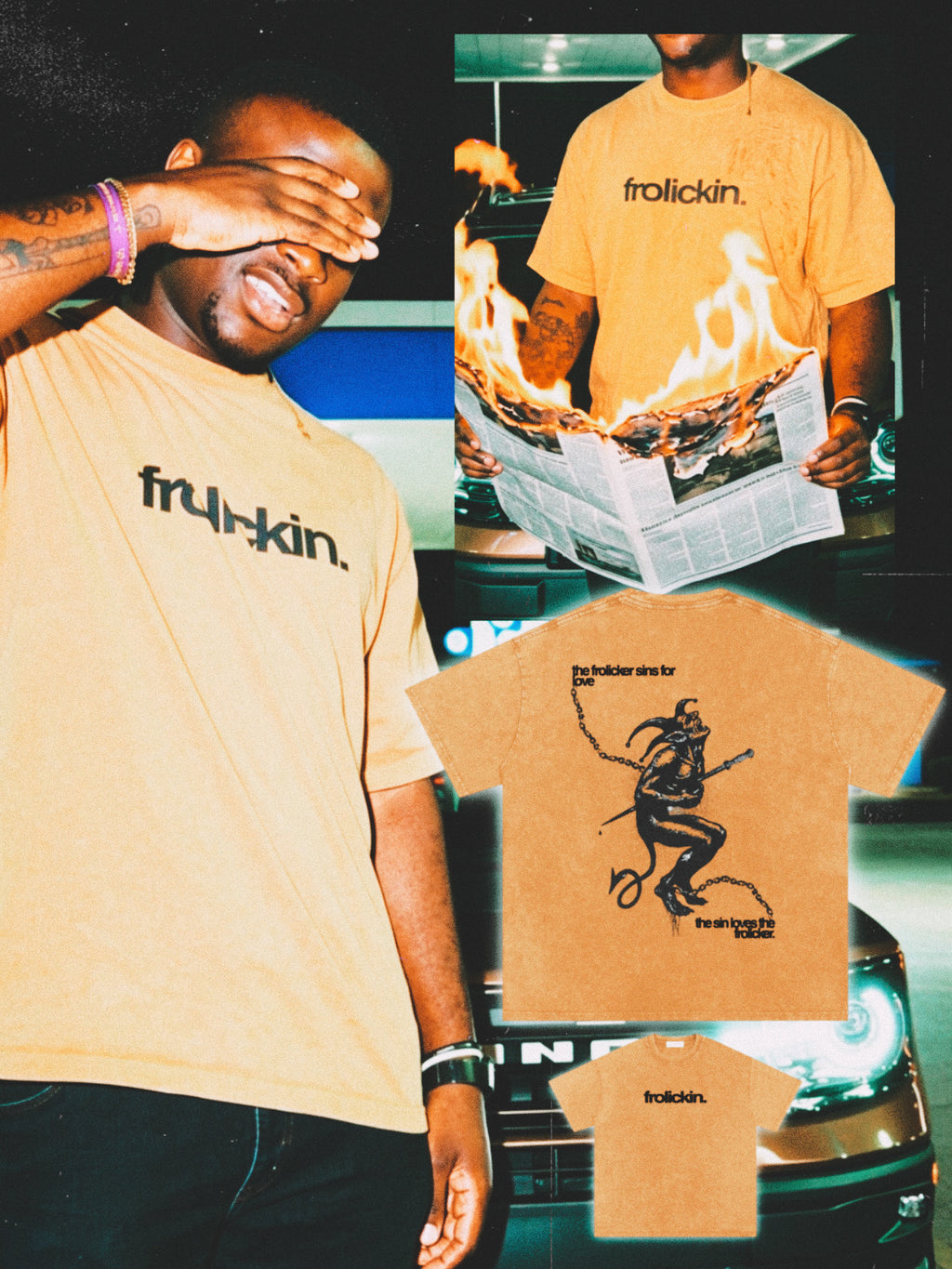 SINNER 4 DINNER tee