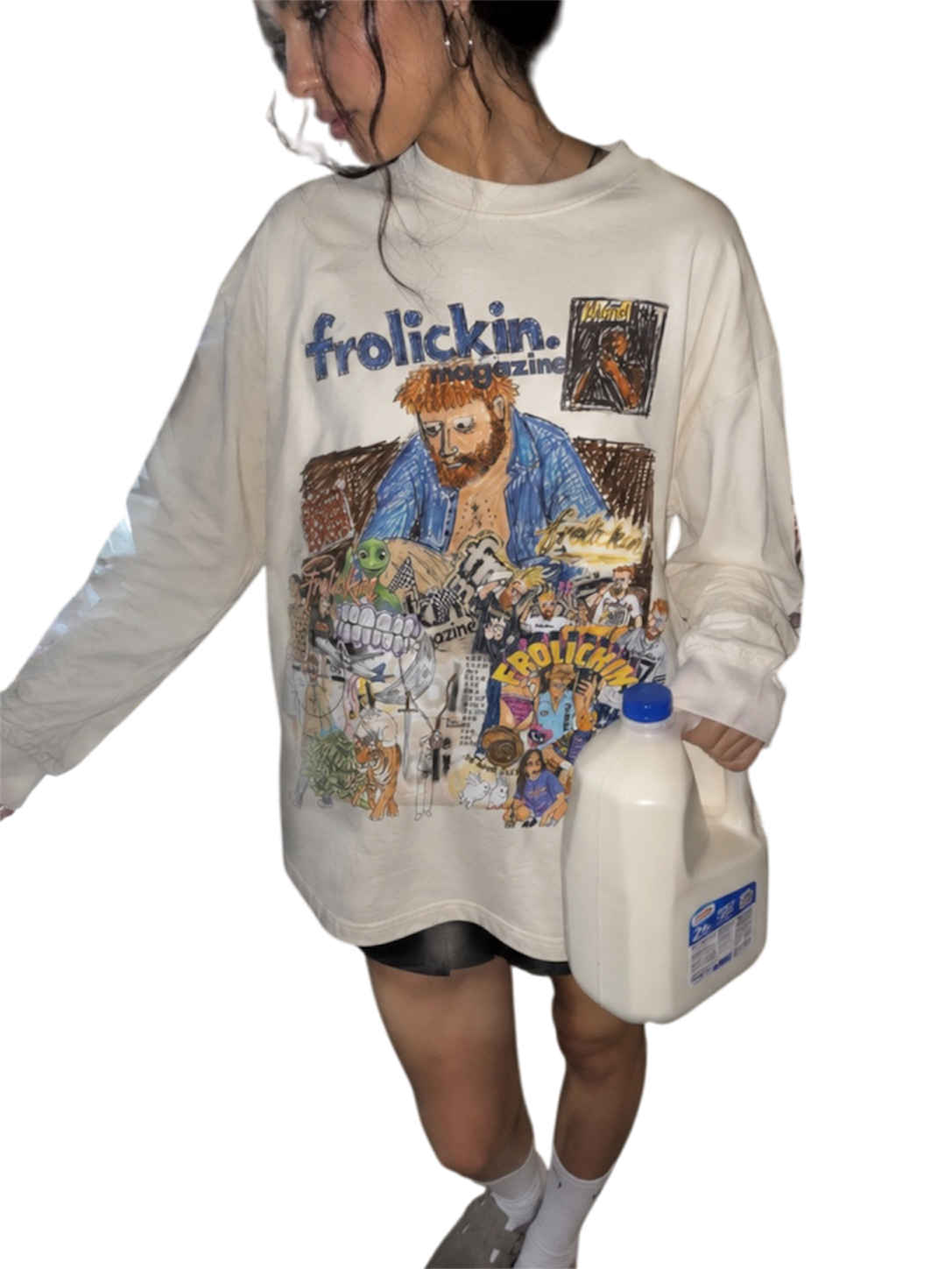 frolickin. mag long sleever