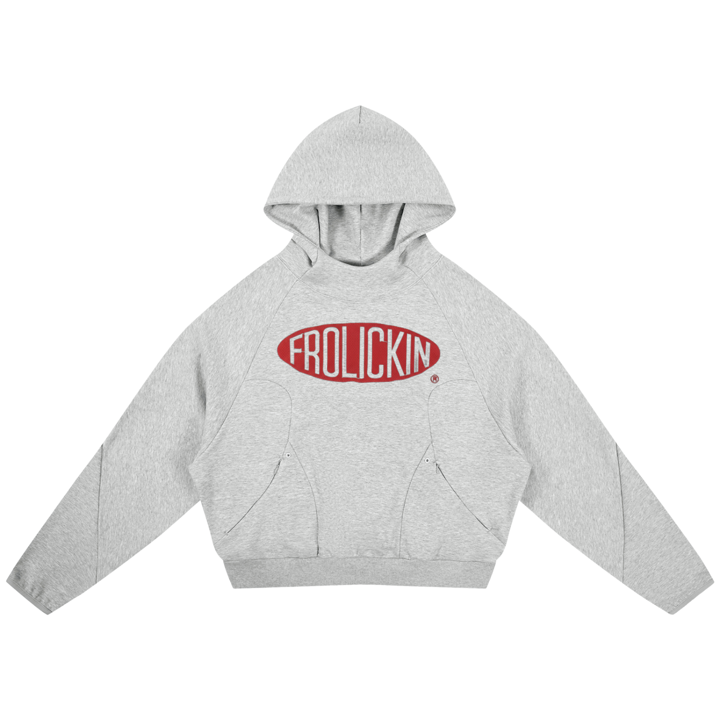 Curved Panel Raglan Hoodie