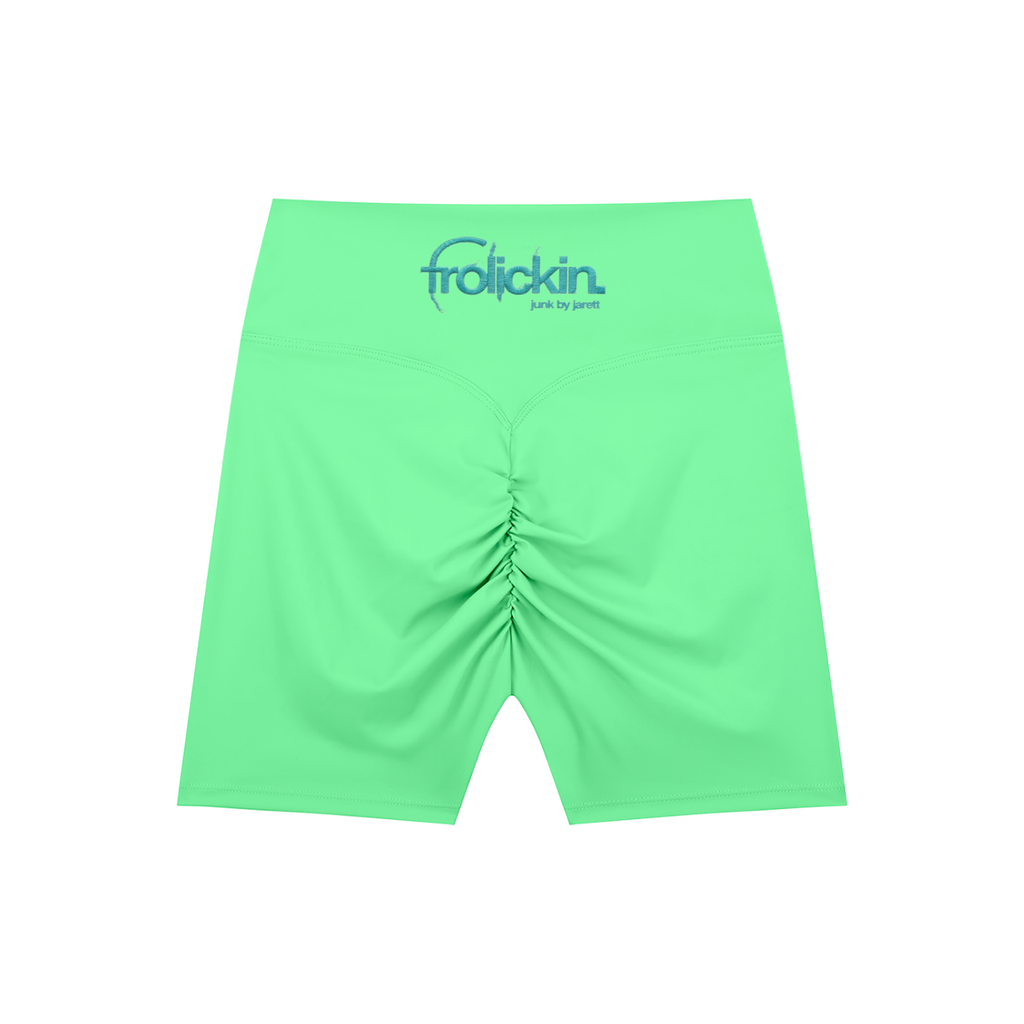 high waisted booty plump biker shorts