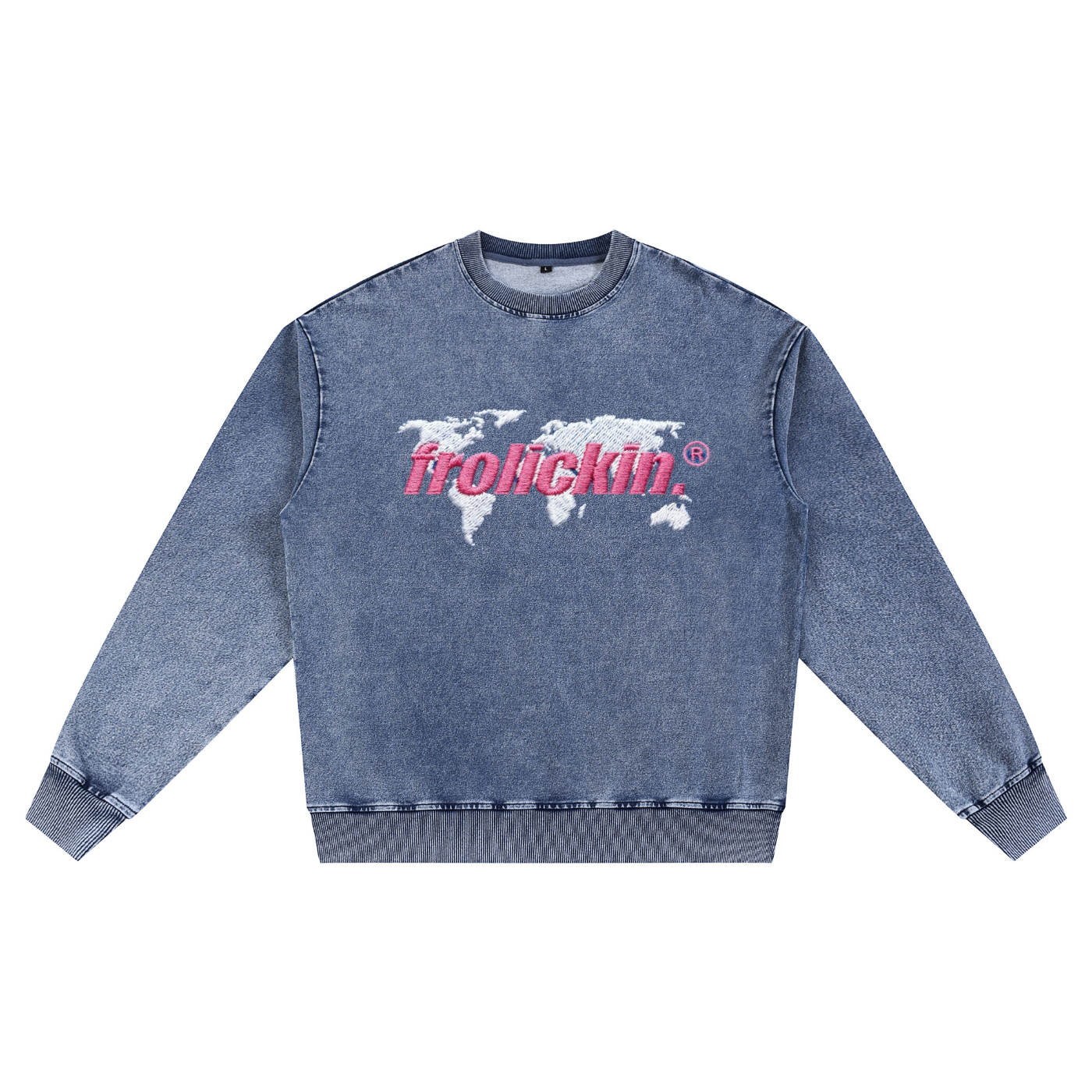 FLAT EARTHER snow washed sweatshirt