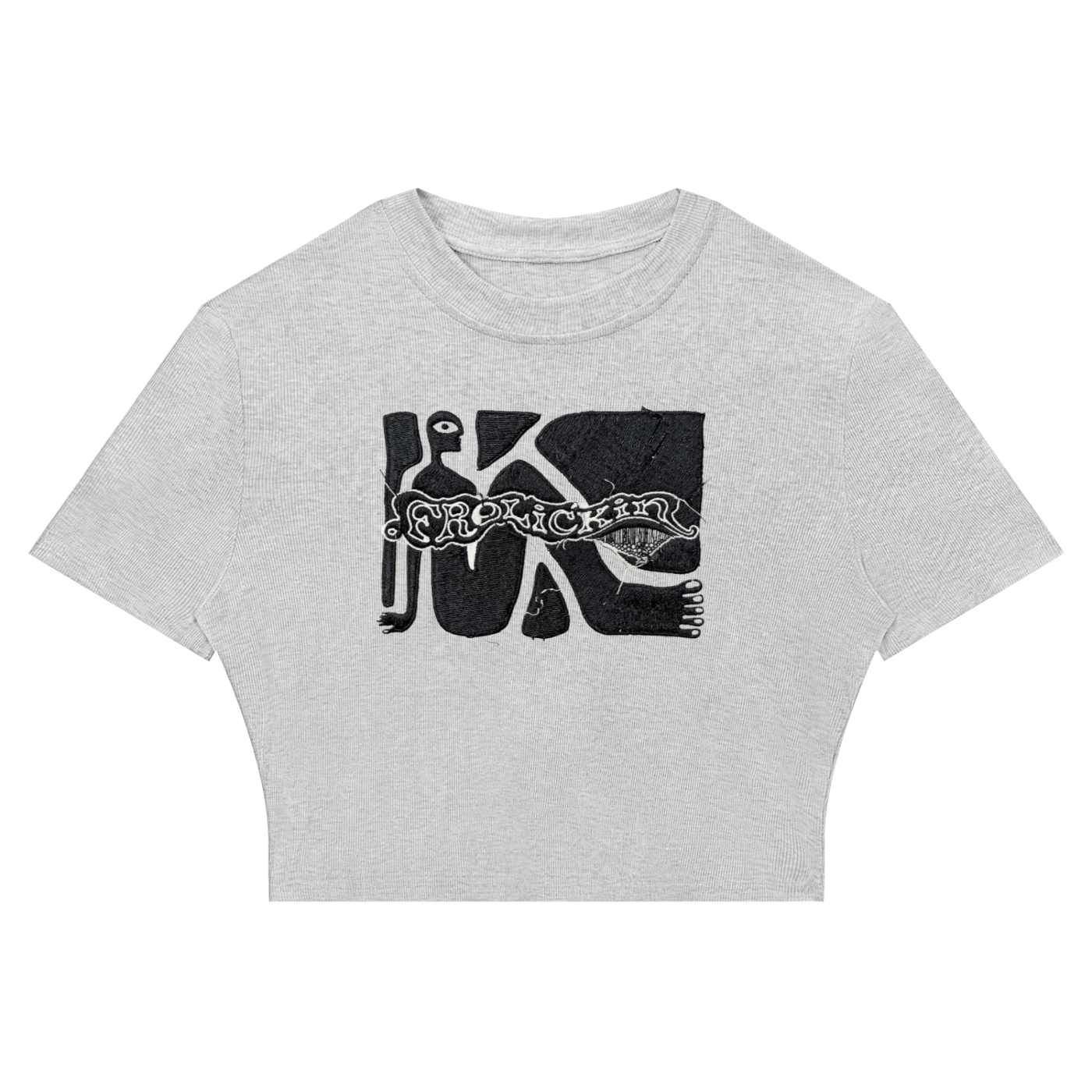 CRUISIN 4 A BRUISIN slim fit cropped tee