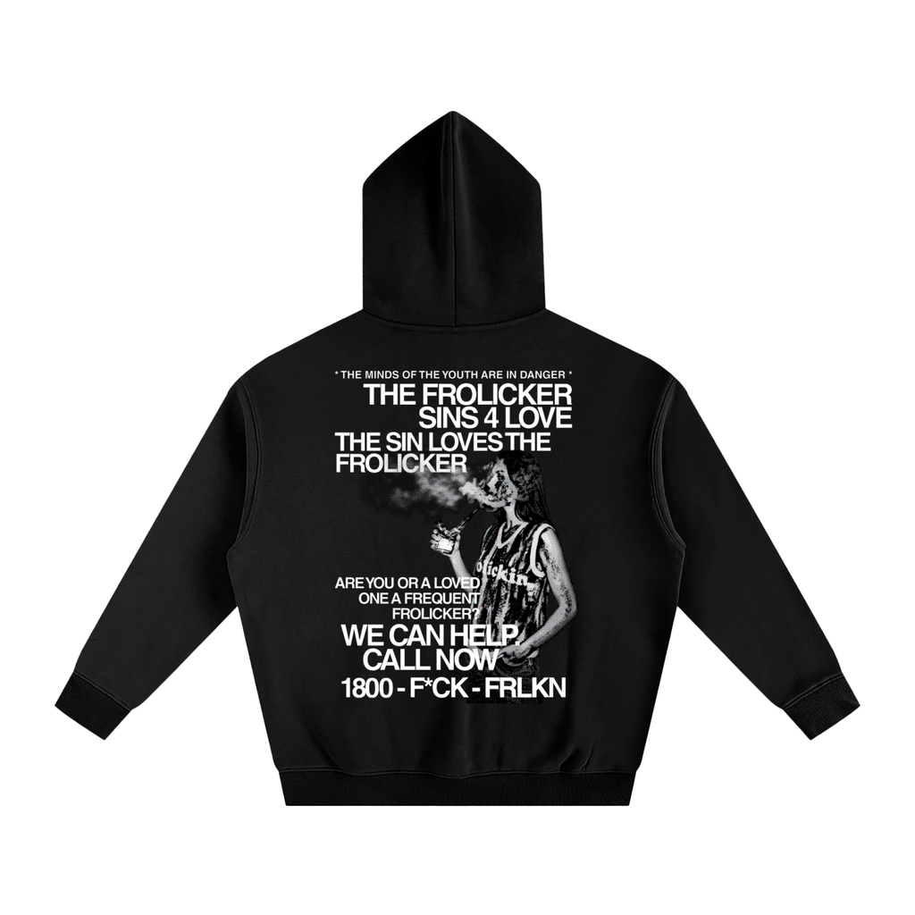 *CLEARANCE PRICE* SINNER 4 DINNER fleeced interior hoodie