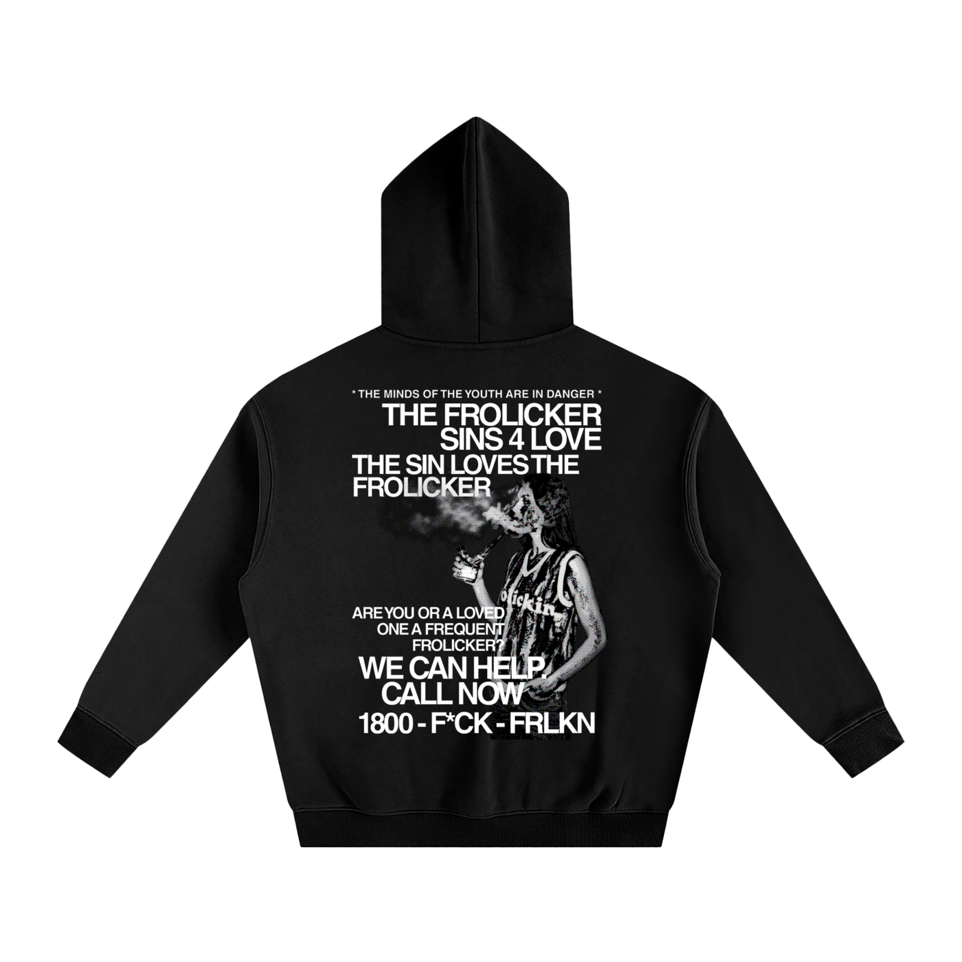 1800 F*CK Oversize Fleeced Hoodie