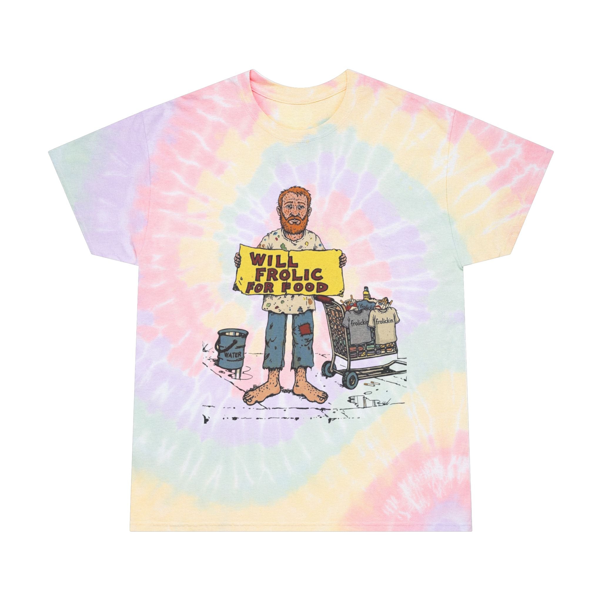 WILL FROLIC 4 GRUB tie dye tee