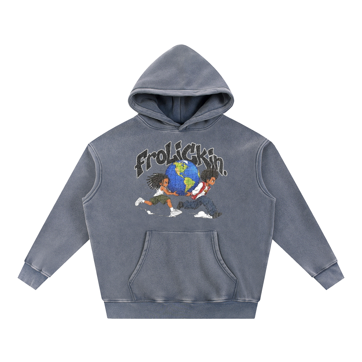 DOCKS Snow Wash Fleece Oversize Hoodie