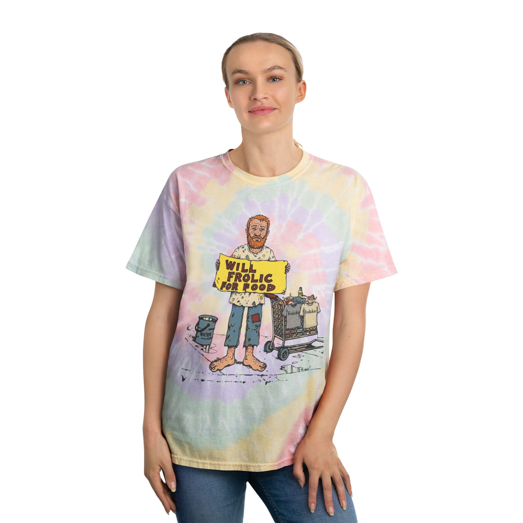 WILL FROLIC 4 GRUB tie dye tee