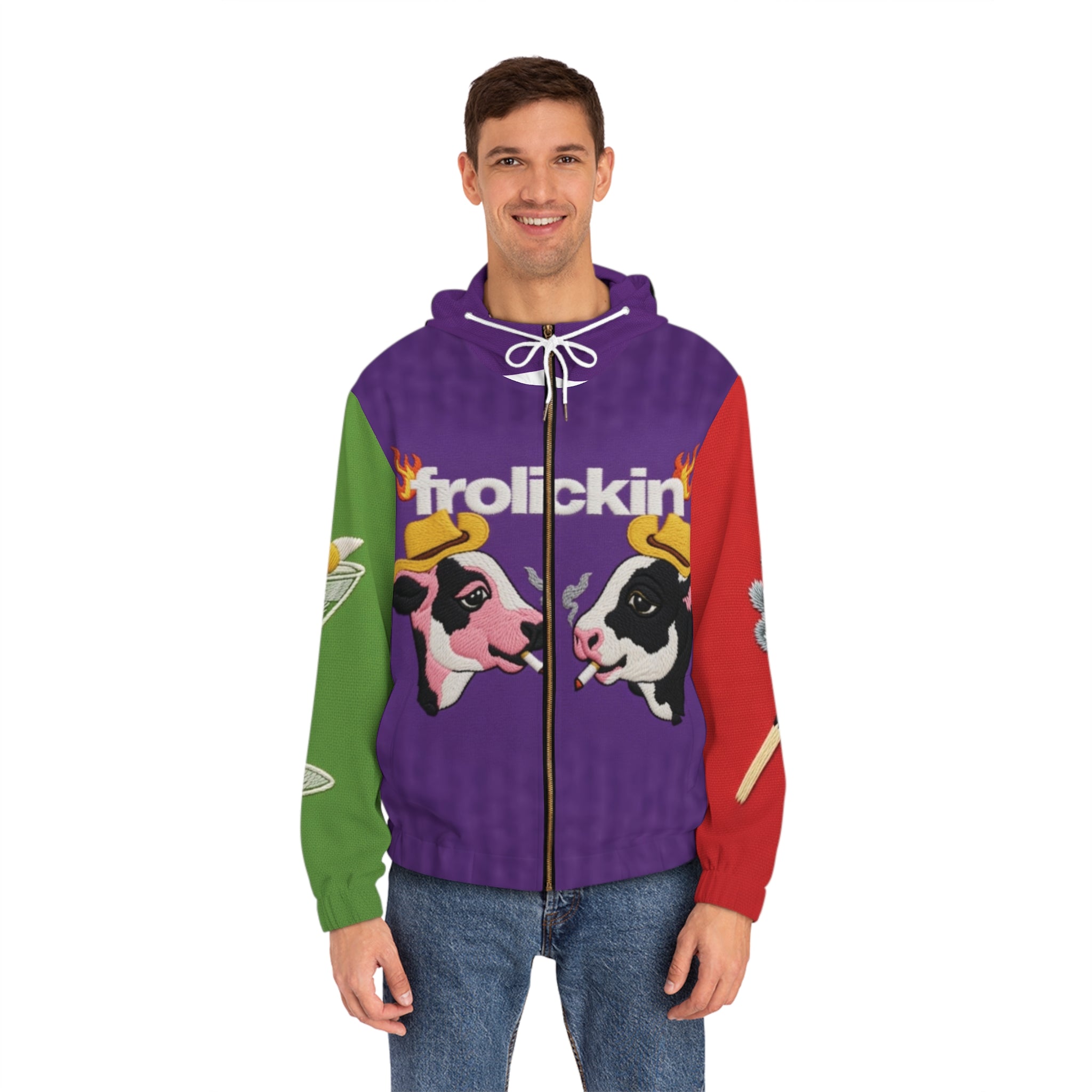 billy & lilly color blocked zip up