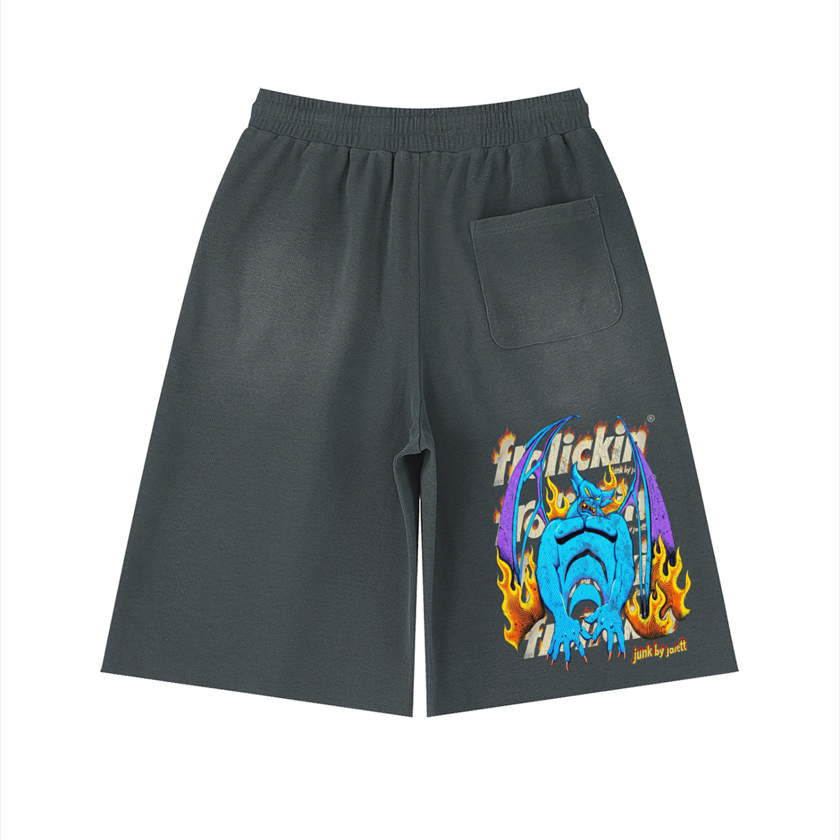 fuego’s sunfade raw edge shorts