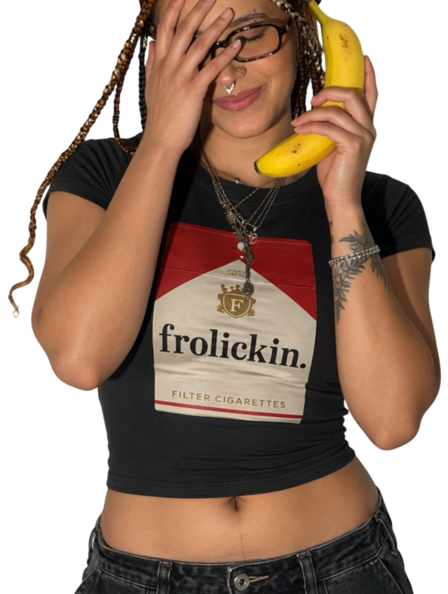 CIGS INSIDE baby tee
