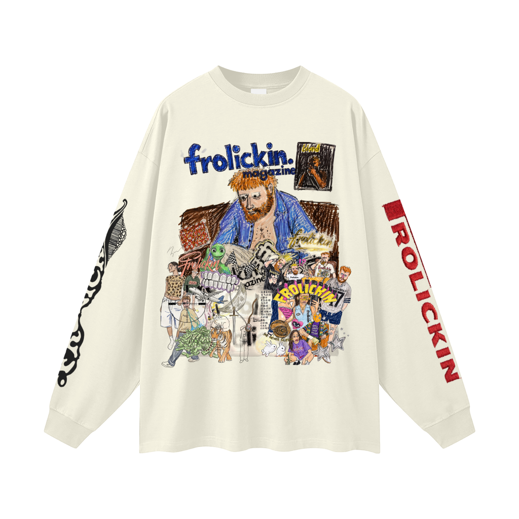 frolickin. mag long sleever