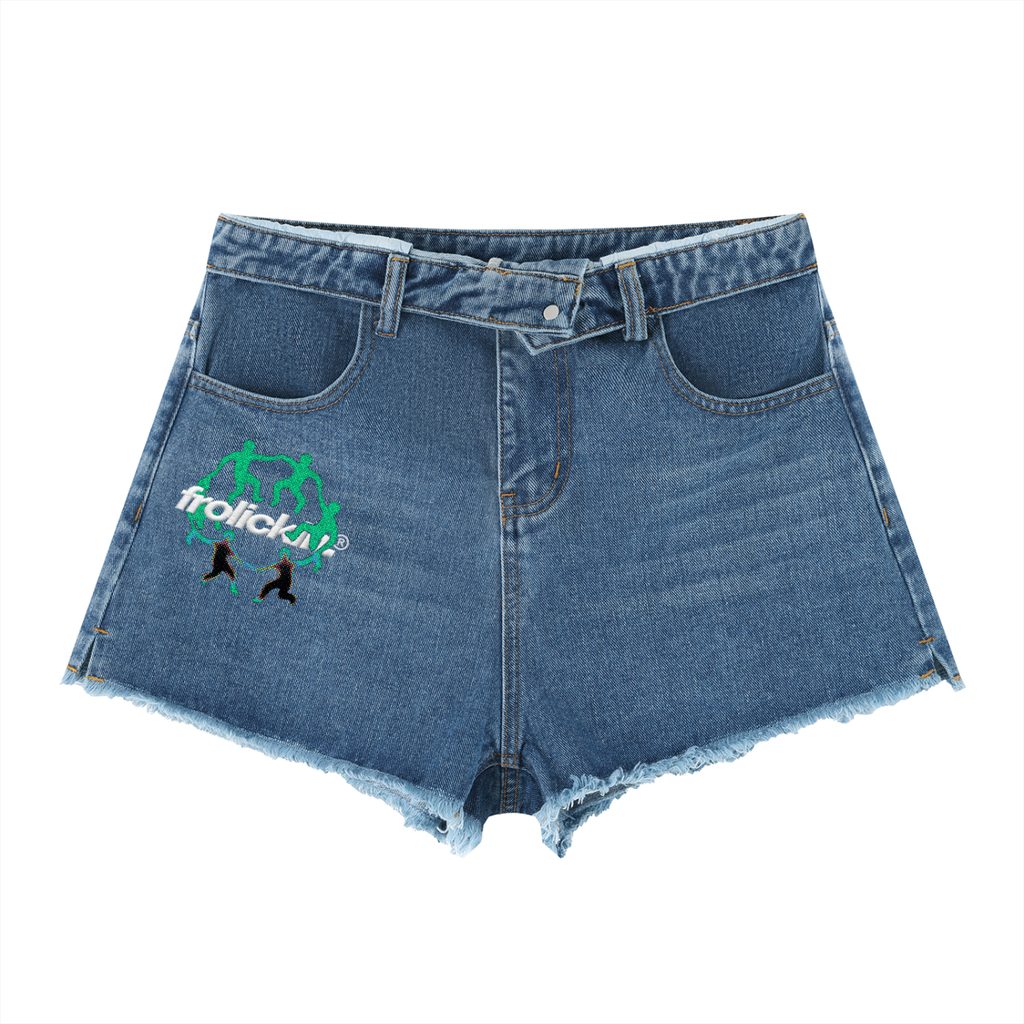 high rise denim shawties