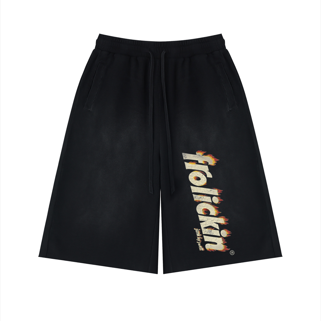 fuego’s sunfade raw edge shorts