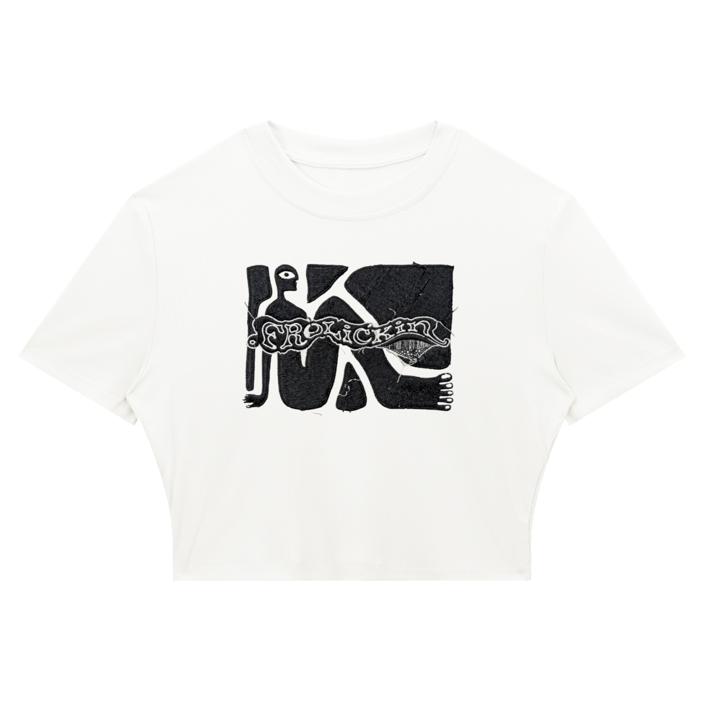 CRUISIN 4 A BRUISIN slim fit cropped tee