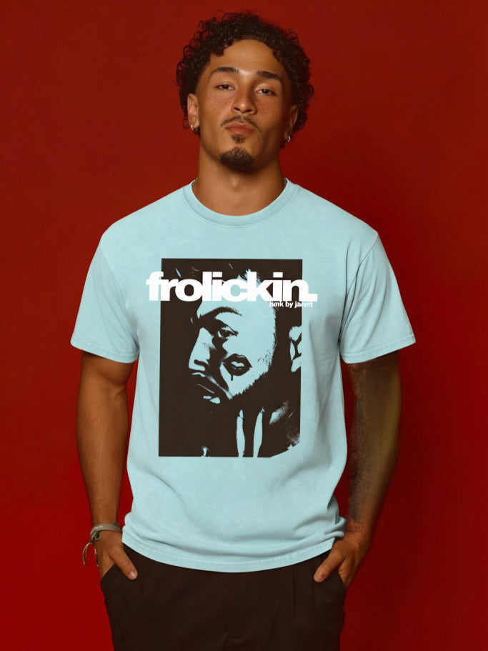“loverboy” Snow Washed Oversized Cotton T-Shirt