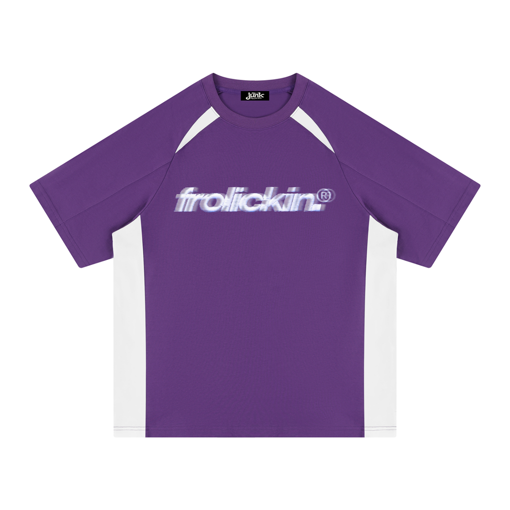 PANELED cotton tee