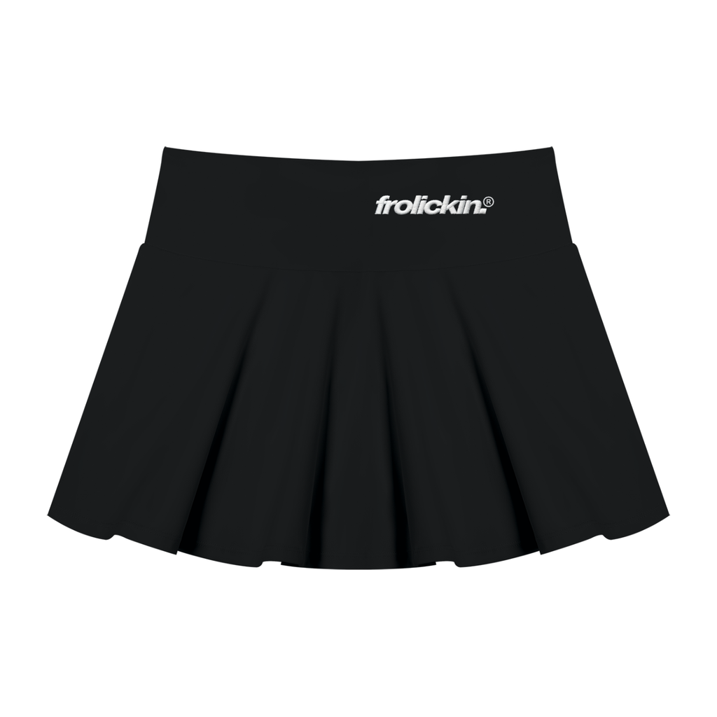 pleated A line skirt