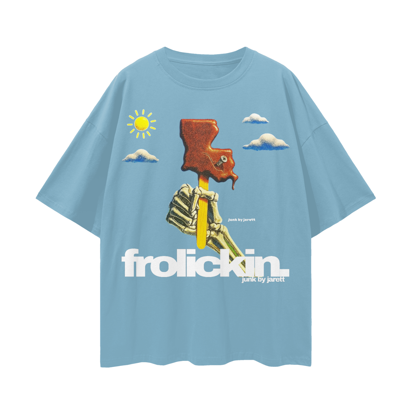 meltin pot Streetwear Loose Drop Shoulder T-Shirt