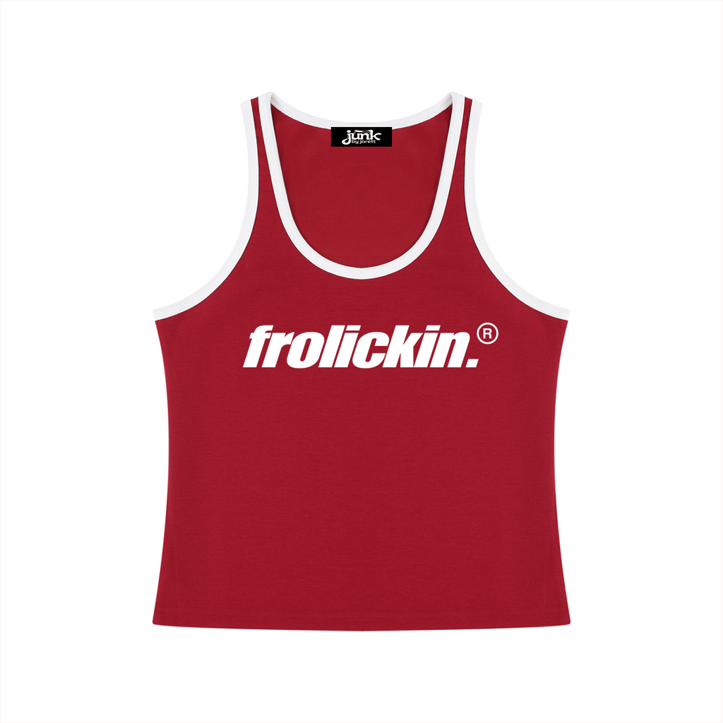 Women's Color Block Cropped Tank Top
