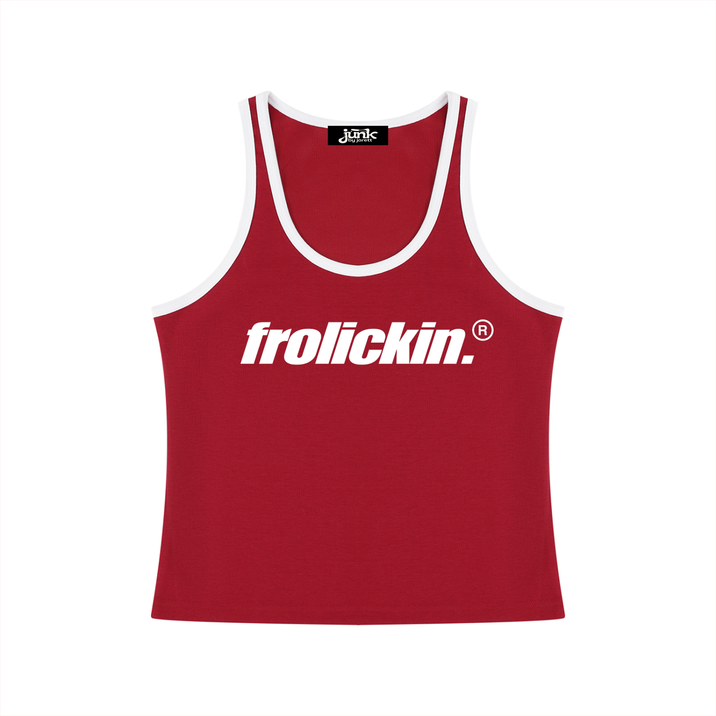 Women's Color Block Cropped Tank Top