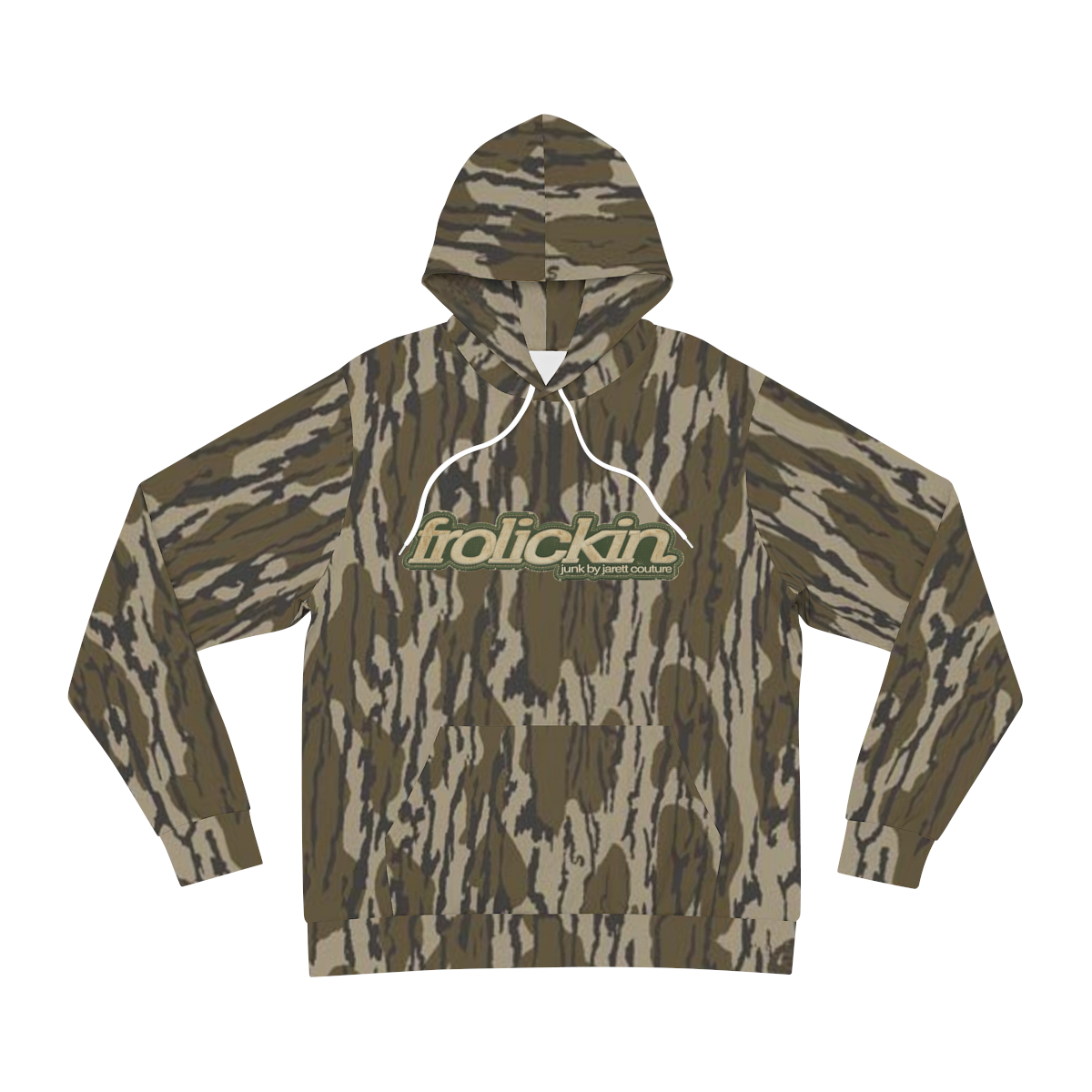 mossy oak inspired camo hoodie