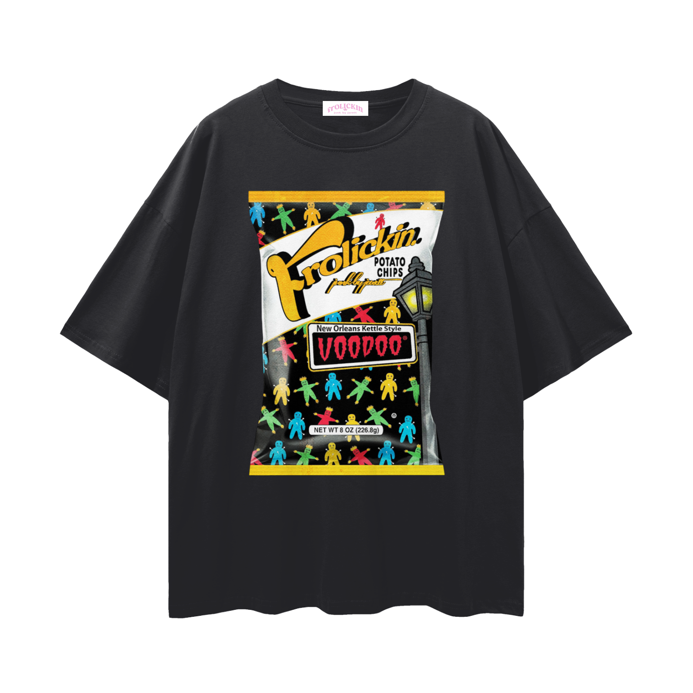 da voodoo chips Streetwear Loose Drop Shoulder T-Shirt