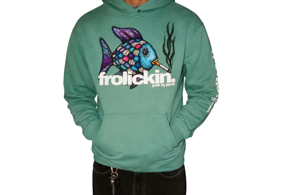 rainbow fish hoodie