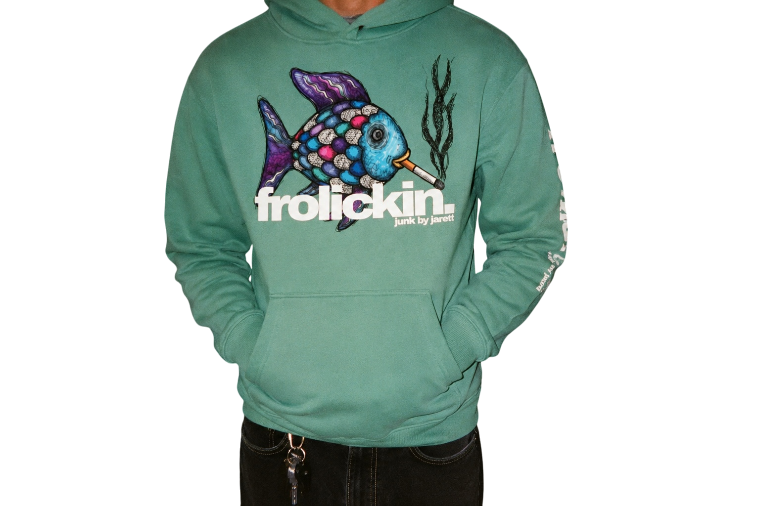 rainbow fish hoodie