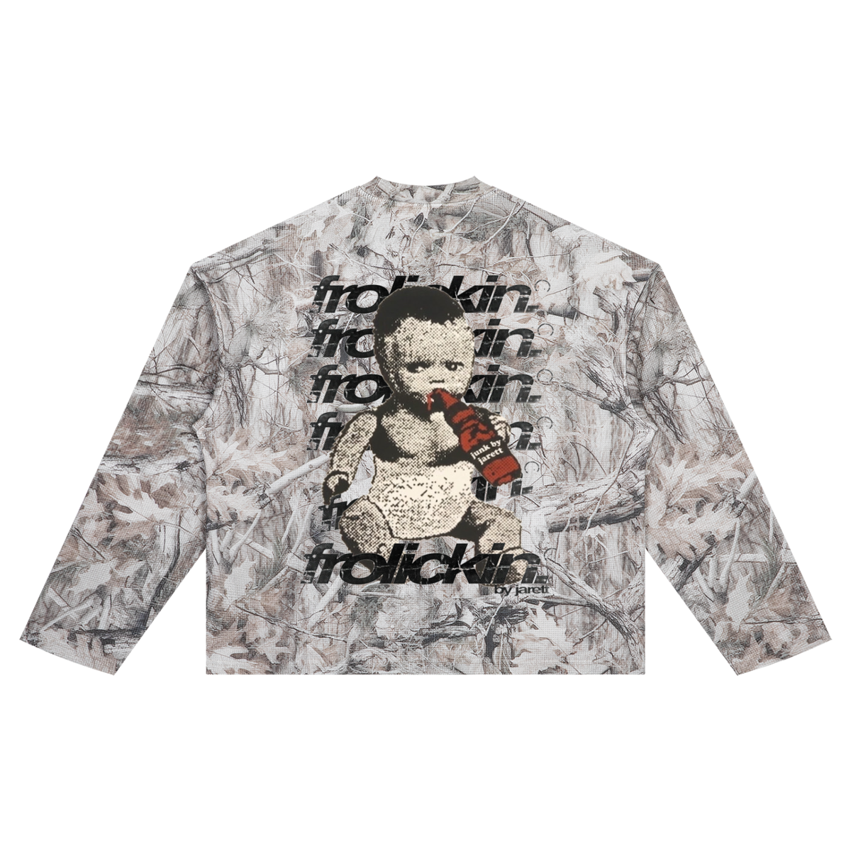 BABE tree camo waffle long sleever