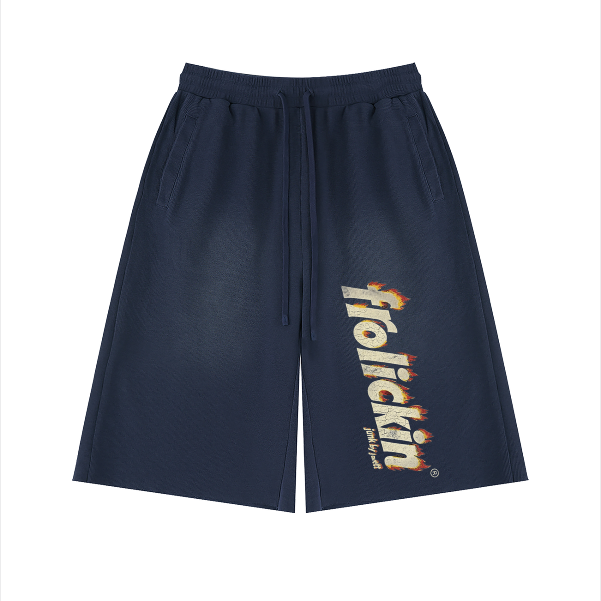 fuego’s sunfade raw edge shorts