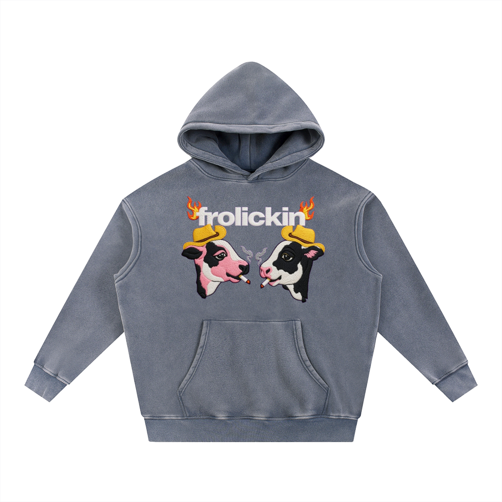 billy & lilly Snow Wash Fleece Oversize Hoodie