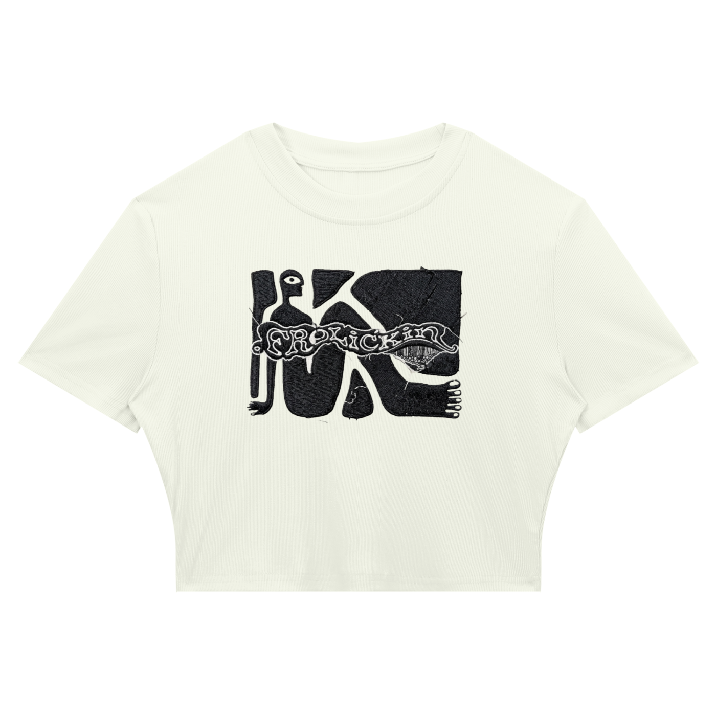 CRUISIN 4 A BRUISIN slim fit cropped tee