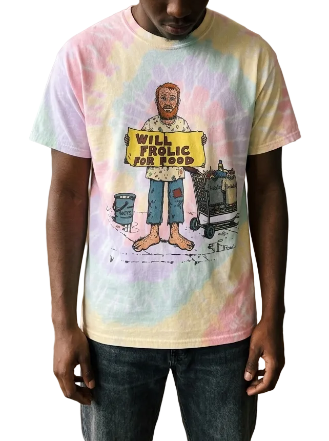 WILL FROLIC 4 GRUB tie dye tee