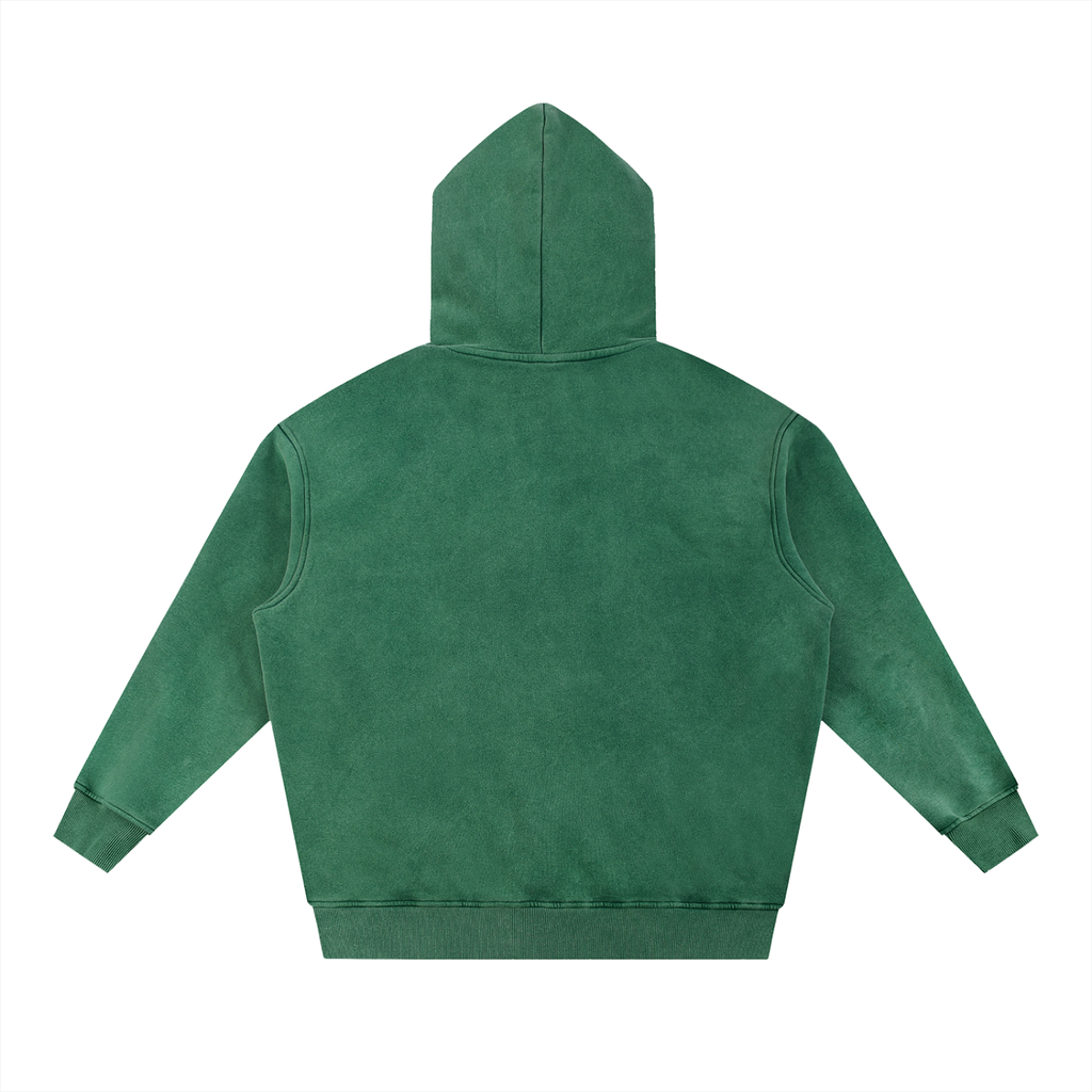 “HUNGRY ASF” Snow Wash Fleece Oversize Hoodie