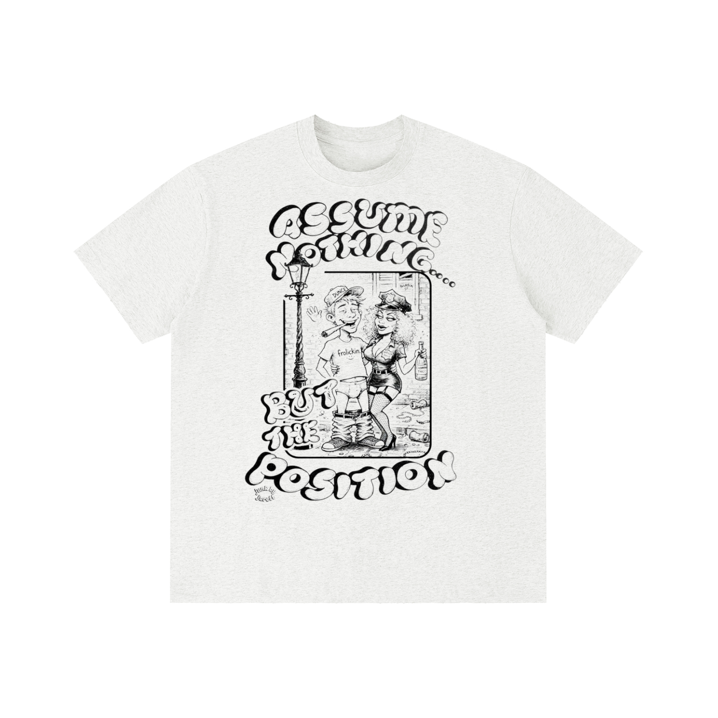 ASSUME DA POSITION tee