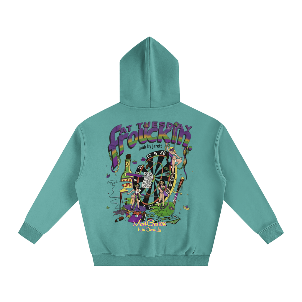 Fat Tuesday frolickin. Oversize Fleeced Hoodie