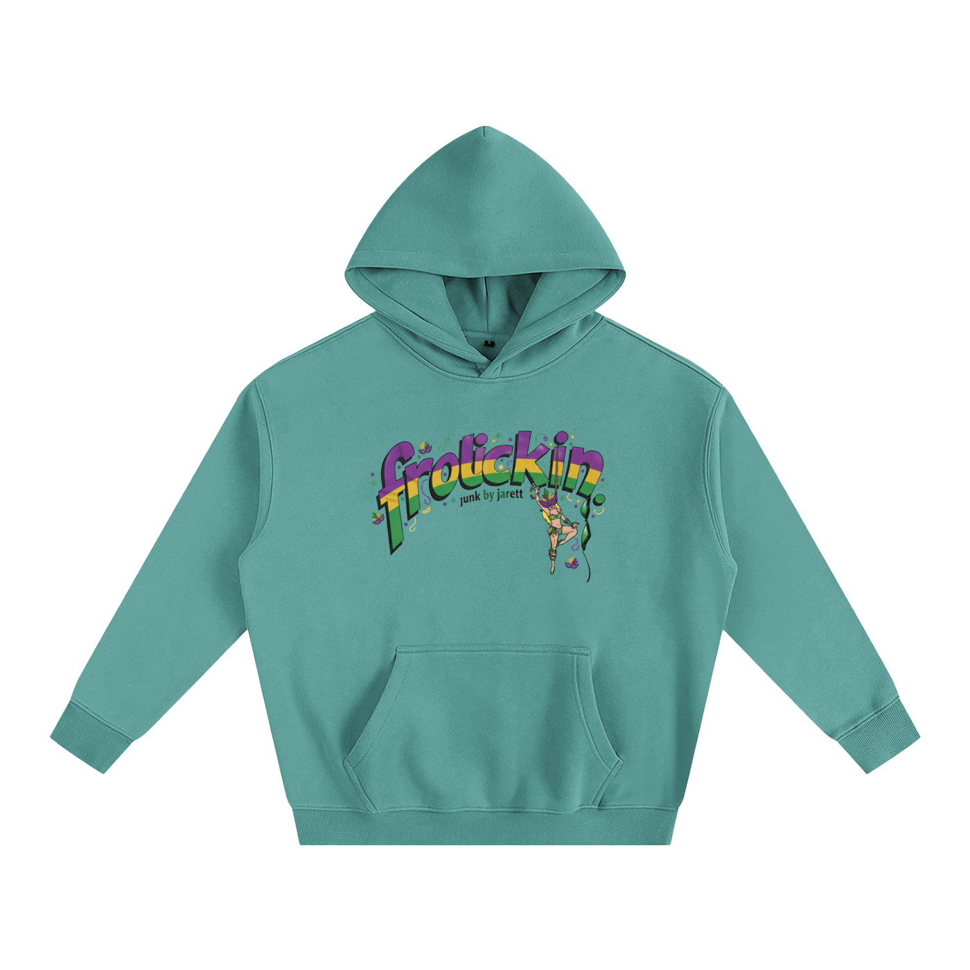 Fat Tuesday frolickin. Oversize Fleeced Hoodie