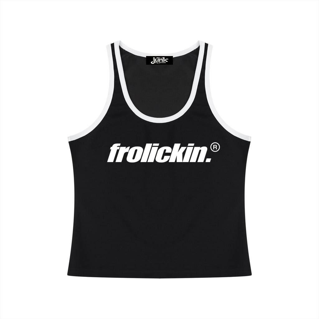 Women's Color Block Cropped Tank Top