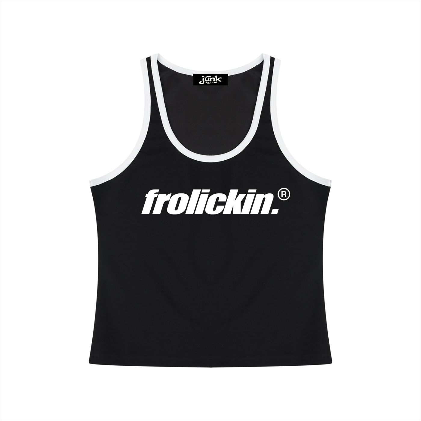 Women's Color Block Cropped Tank Top
