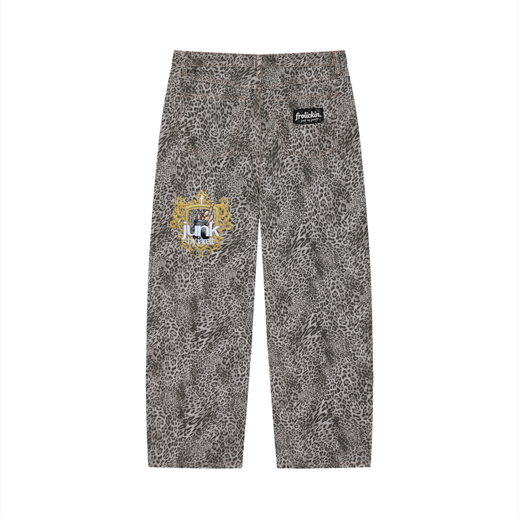 leopard printed wide leggers