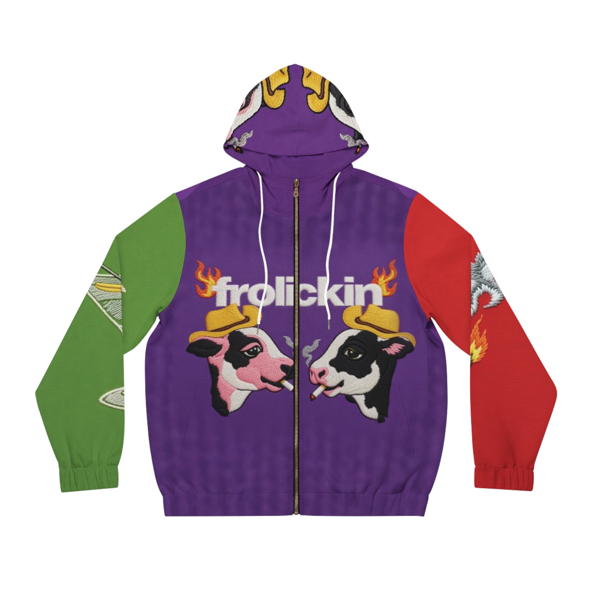 billy & lilly color blocked zip up