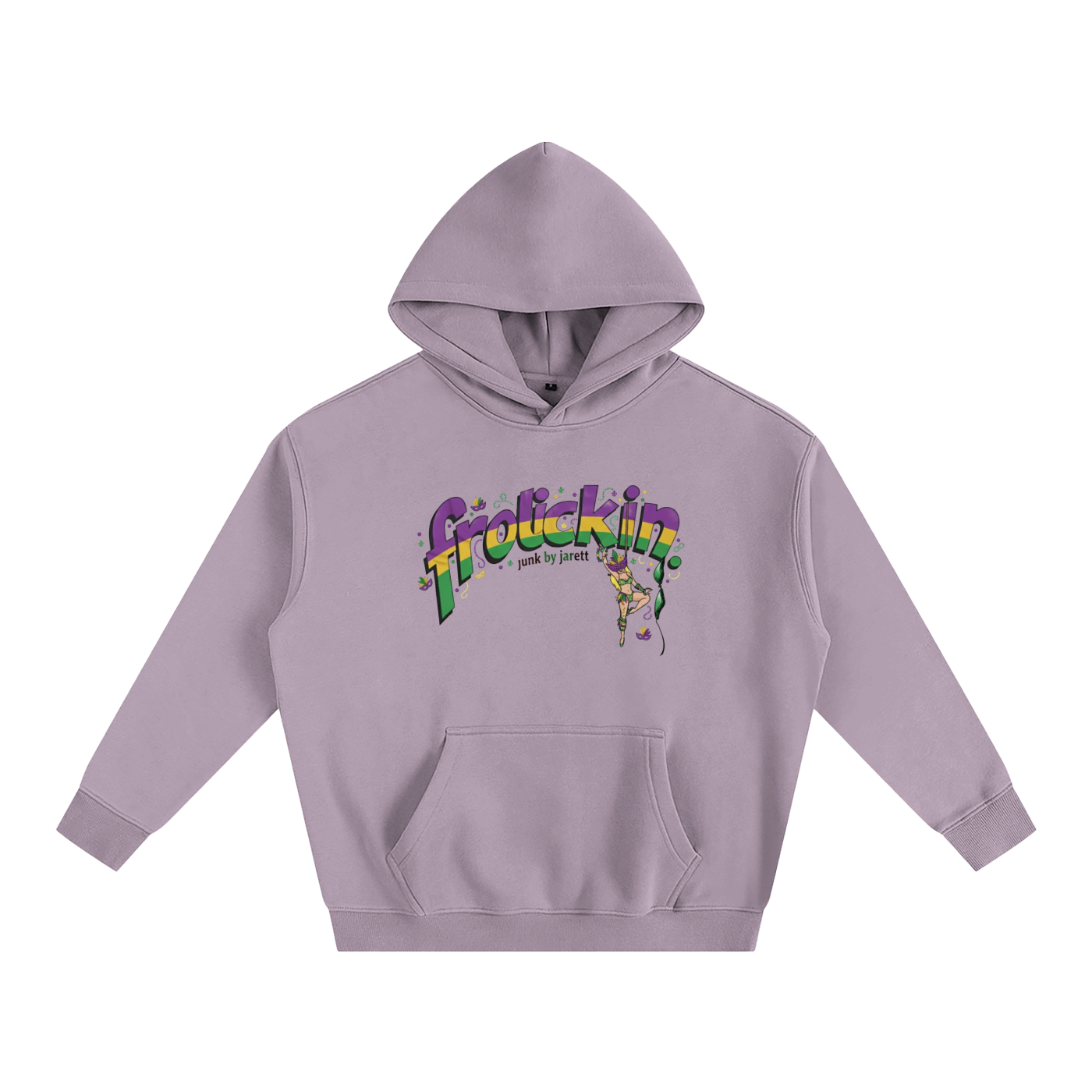 Fat Tuesday frolickin. Oversize Fleeced Hoodie