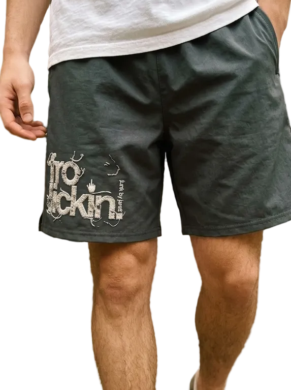 loose fit elastic shorts