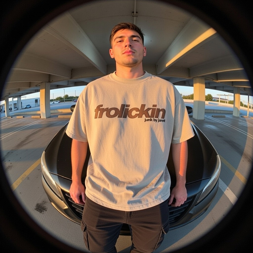 fart logo vintage washed tee