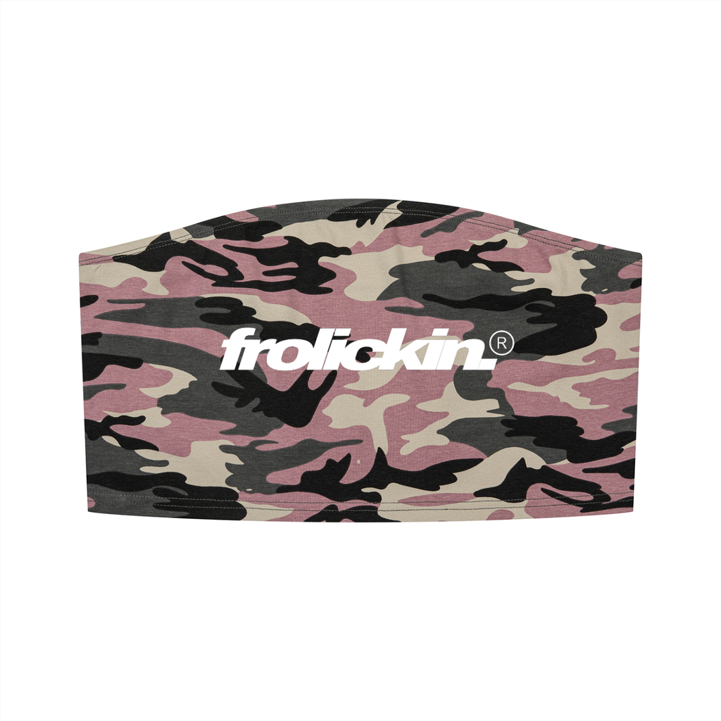 pink camo tube top